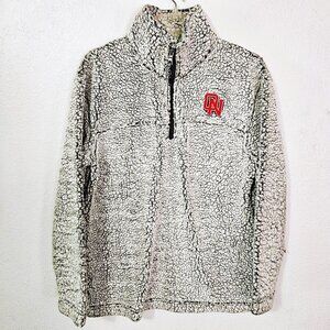 Boxercraft Olathe North Women's Gray Sherpa 1/4 Zip Pullover Size M